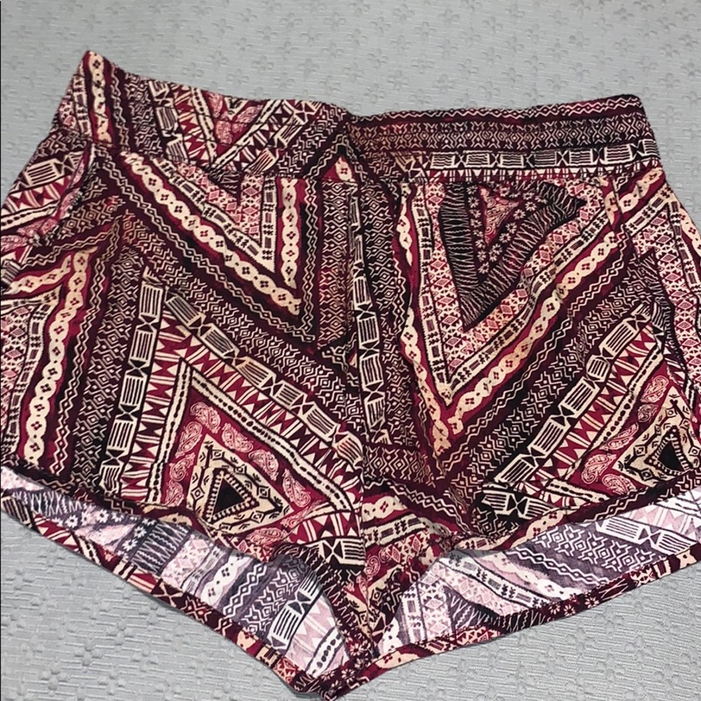 Aztec Print Shorts